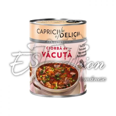 CAPRICII SI DELICII CIORBA DE VACUTA 9x400g