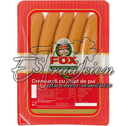 FOX CREMWURSTI CU PIEPT DE PUI ART 10x470g